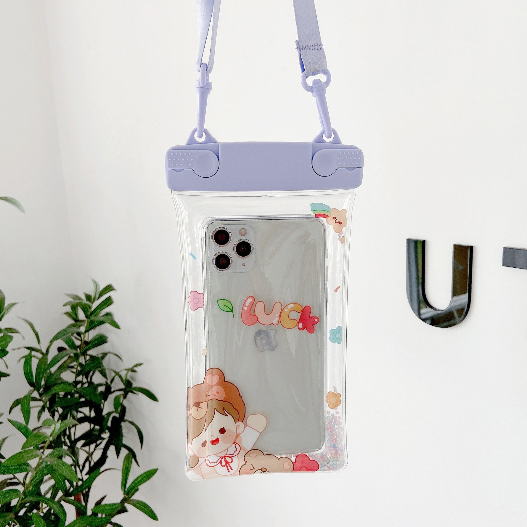 Husa subacvatica Fruity Waterproof Flippy, Snowproof, Universala, Impermeabila, cu Snur, pentru telefon sau documente,
