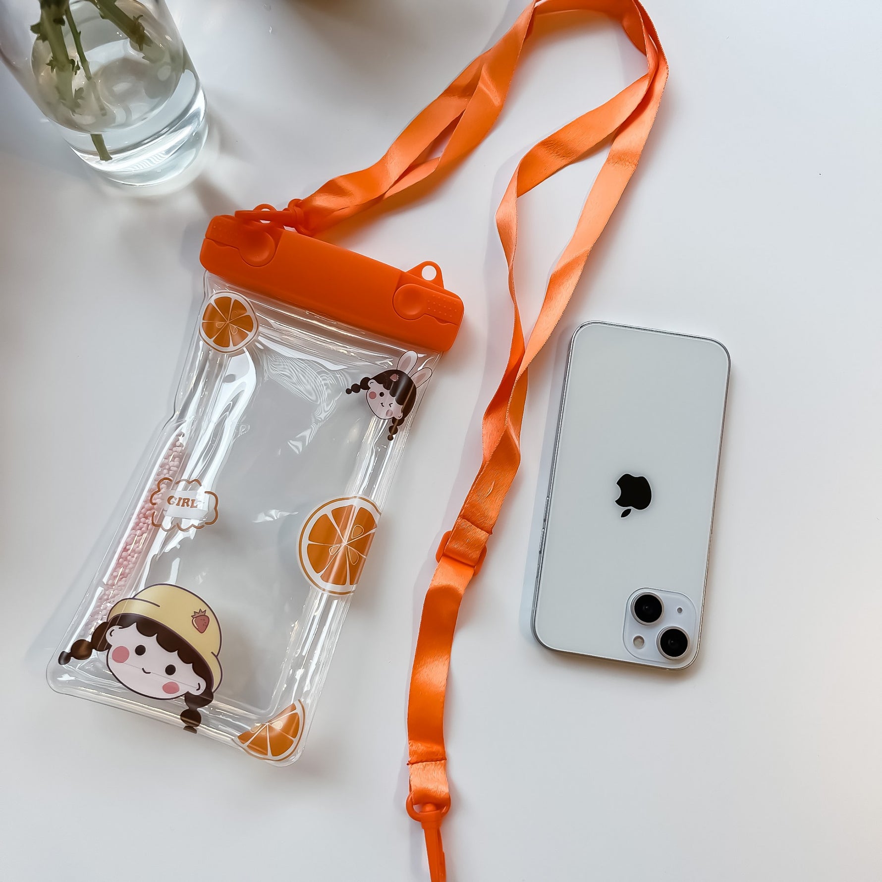 Husa subacvatica Fruity Waterproof Flippy, Snowproof, Universala, Impermeabila, cu Snur, pentru telefon sau documente,