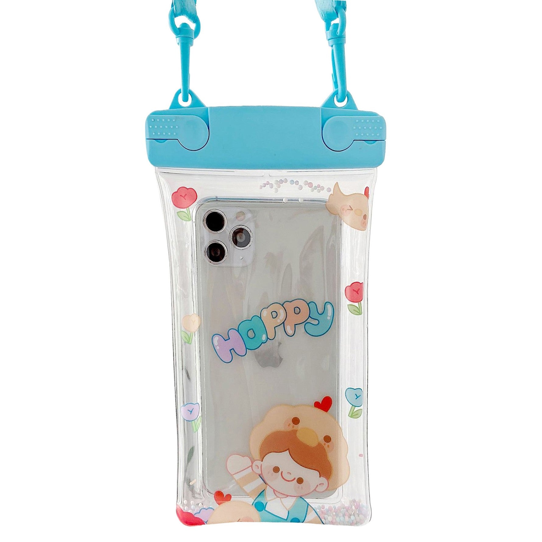 Husa subacvatica Fruity Waterproof Flippy, Snowproof, Universala, Impermeabila, cu Snur, pentru telefon sau documente,
