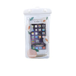 Husa subacvatica Glitter Kids Waterproof Flippy, Snowproof, Universala, cu Snur, pentru telefon sau documente, Peach,