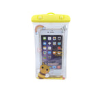 Husa subacvatica Glitter Kids Waterproof Flippy, Snowproof, Universala, cu Snur, pentru telefon sau documente, Bee,
