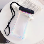 Husa subacvatica Holografica Waterproof Flippy, Snowproof, Universala, Impermeabila, cu Snur, pentru telefon sau