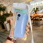 Husa subacvatica Holografica Waterproof Flippy, Snowproof, Universala, Impermeabila, cu Snur, pentru telefon sau