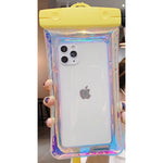 Husa subacvatica Holografica Waterproof Flippy, Snowproof, Universala, Impermeabila, cu Snur, pentru telefon sau