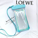 Husa subacvatica Holografica Waterproof Flippy, Snowproof, Universala, Impermeabila, cu Snur, pentru telefon sau