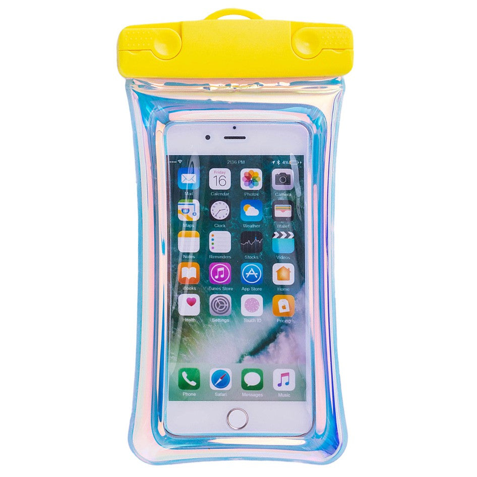 Husa subacvatica Holografica Waterproof Flippy, Snowproof, Universala, Impermeabila, cu Snur, pentru telefon sau
