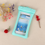 Husa subacvatica Matte Cushion Waterproof Flippy, Snowproof, Universala, cu Snur, pentru telefon sau documente, Verde