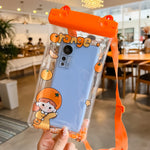 Husa subacvatica Waterproof Flippy, Snowproof, Universala, Impermeabila, pentru telefon sau documente, cu snur, Orange