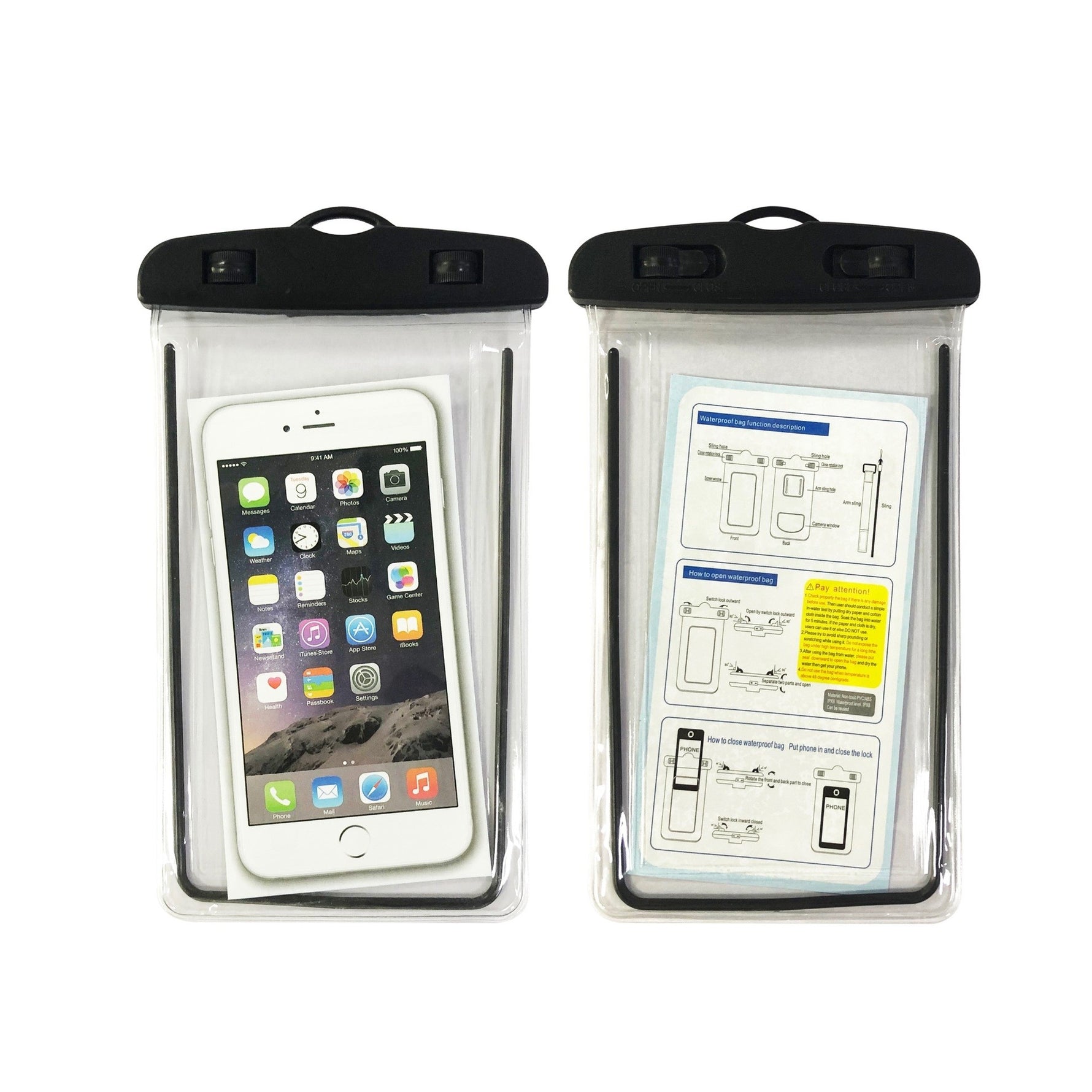 Husa subacvatica Zip Waterproof Flippy, Snowproof, Universala, Impermeabila, cu Snur, pentru telefon sau documente,