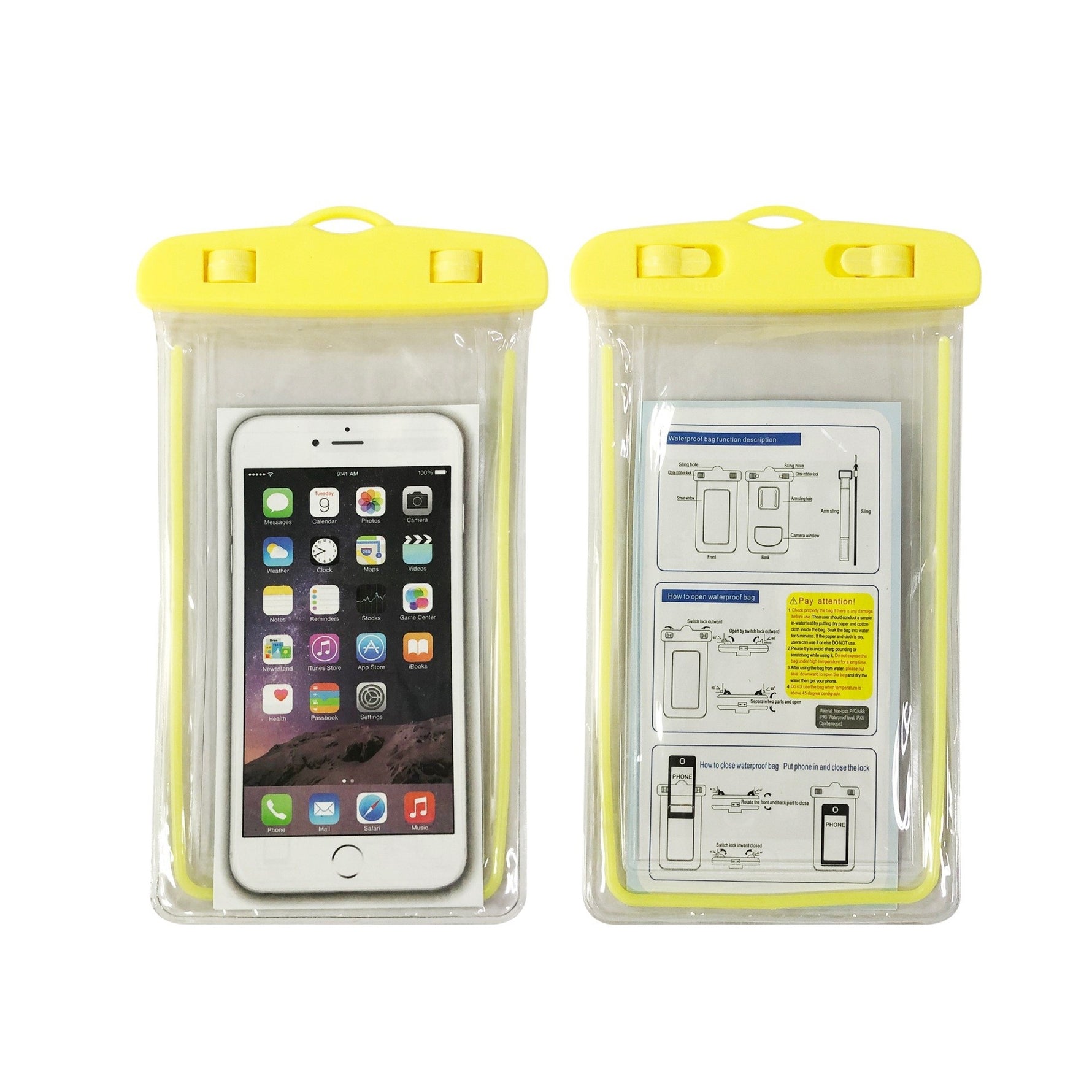 Husa subacvatica Zip Waterproof Flippy, Snowproof, Universala, Impermeabila, cu Snur, pentru telefon sau documente,