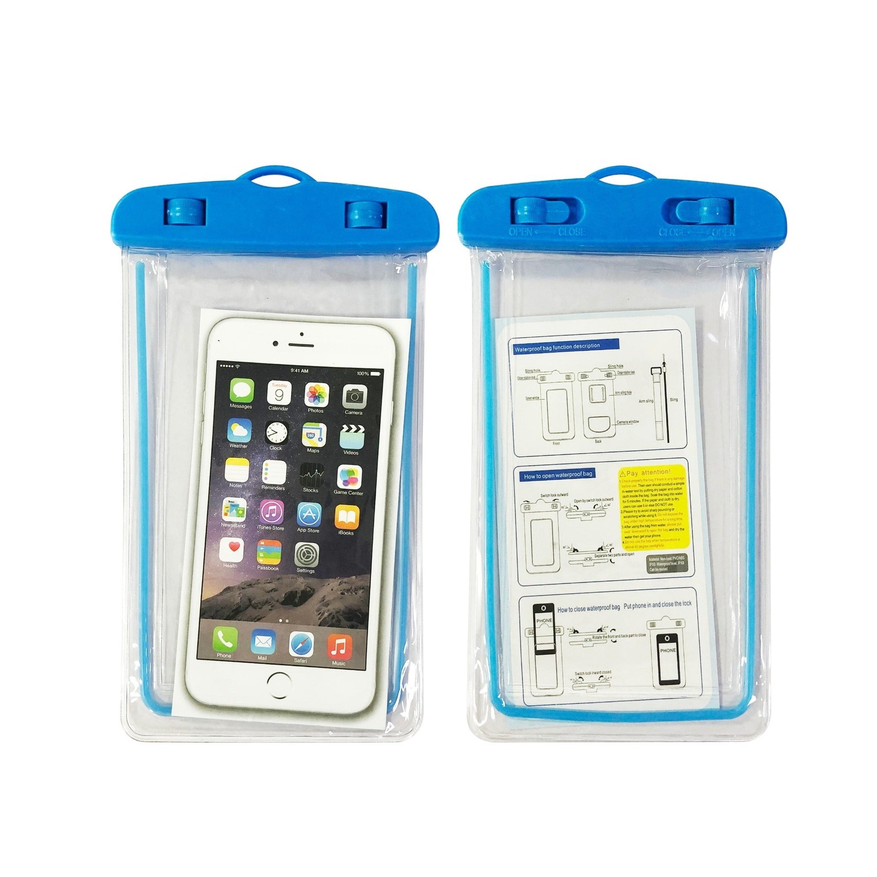 Husa subacvatica Zip Waterproof Flippy, Snowproof, Universala, Impermeabila, cu Snur, pentru telefon sau documente,