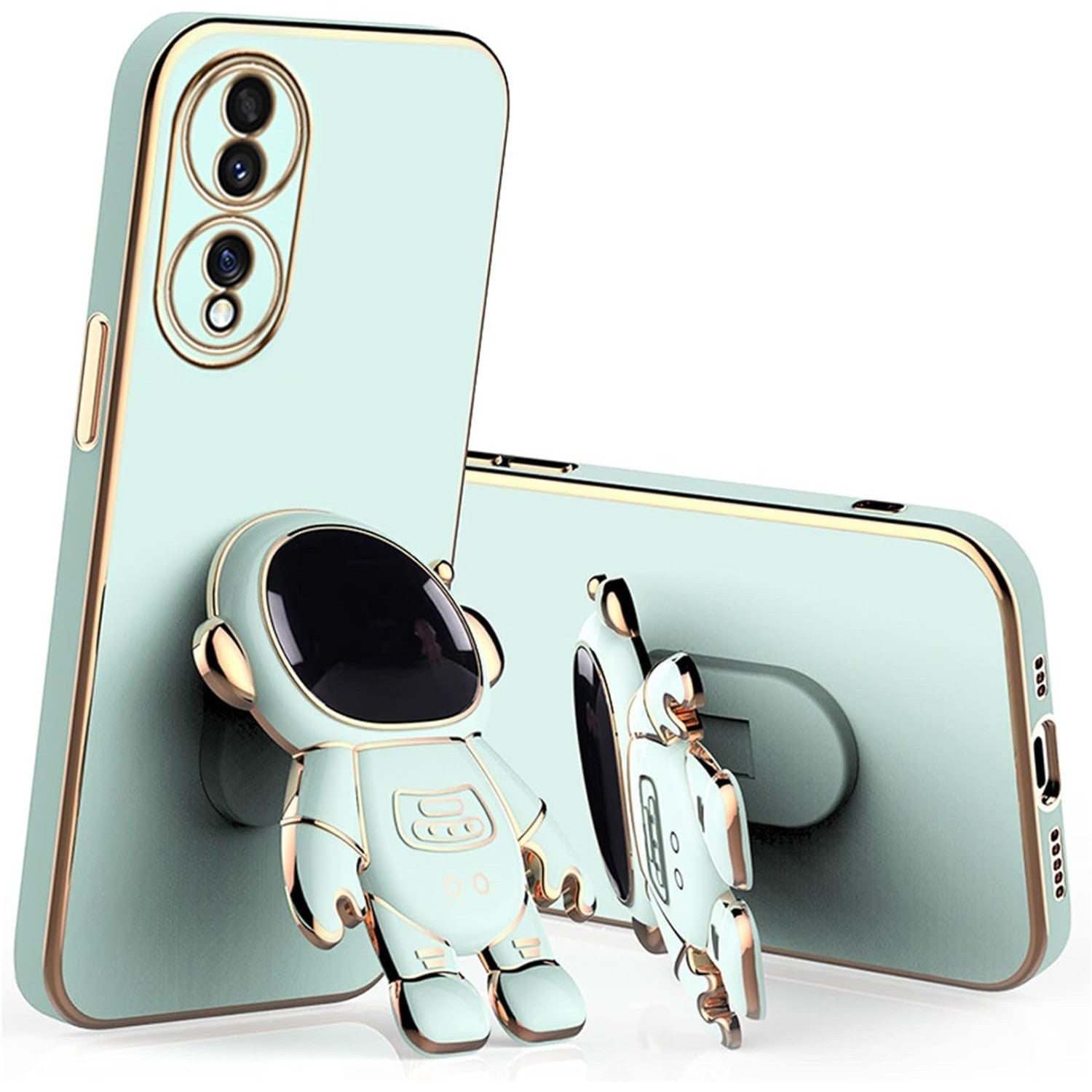 Husa Telefon 2in1, Flippy, Compatibila Huawei Mate 50 Pro, Carcasa TPU cu Suport Inclus Tip Astronaut, Protectie