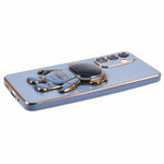 Husa Telefon 2in1, Flippy, Compatibila Samsung Galaxy S24, Carcasa TPU cu Suport Inclus Tip Astronaut, Protectie
