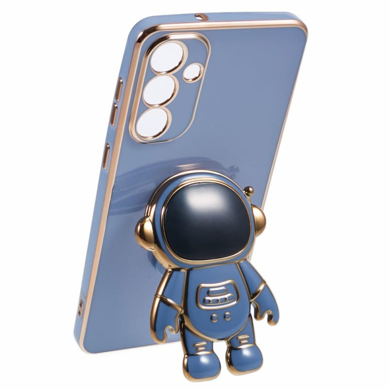 Husa Telefon 2in1, Flippy, Compatibila Samsung Galaxy S24, Carcasa TPU cu Suport Inclus Tip Astronaut, Protectie
