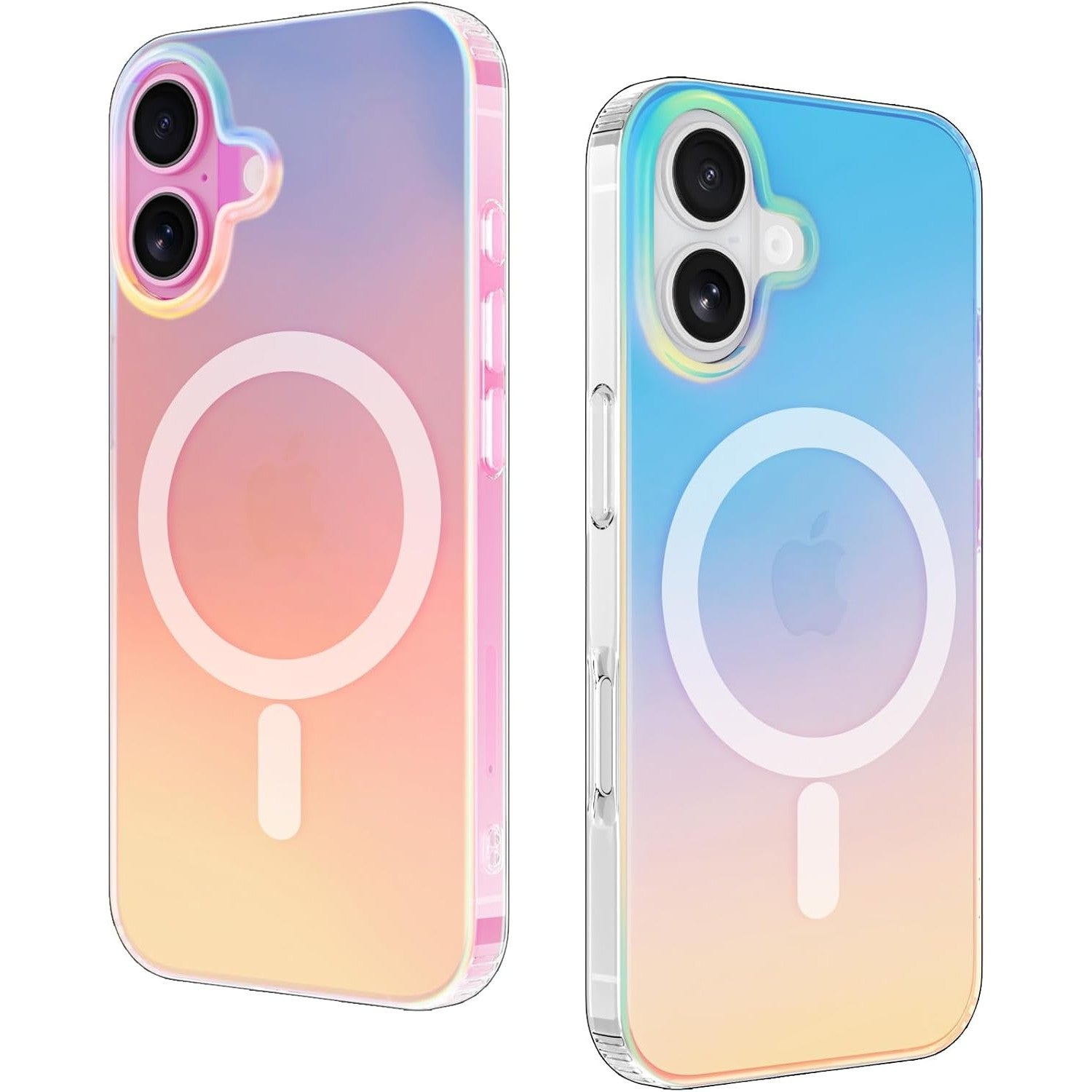 Husa Telefon, Flippy, Compatibila iPhone 17, Model Cameleon, Magsafe, Schimbare Gradient de Culoare din Unghiuri