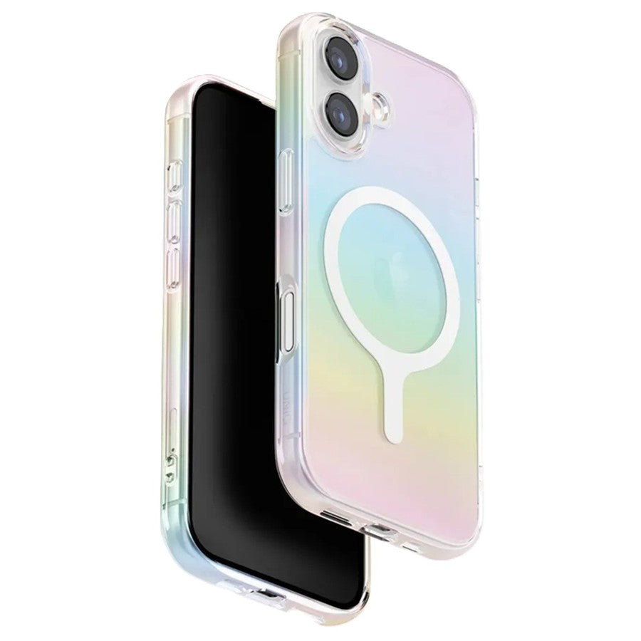 Husa Telefon, Flippy, Compatibila iPhone 17, Model Cameleon, Magsafe, Schimbare Gradient de Culoare din Unghiuri