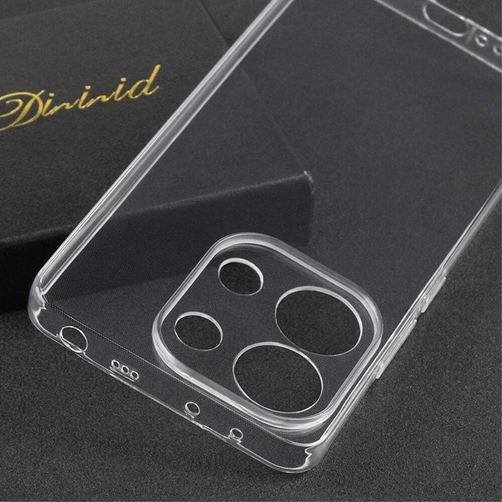 Husa Telefon, Flippy, Compatibila Xiaomi Redmi Note 13 4G, Carcasa TPU, Protectie Camere, 1.5 mm, Transparent