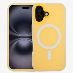 Husa Telefon Jelly Magnetic 2in1, Flippy, Compatibila cu Apple iPhone 17, din PC+TPU, Magsafe, Finisaj Mat, Portocaliu