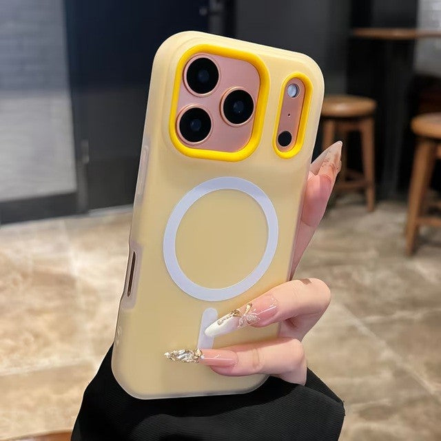 Husa Telefon Jelly Magnetic 2in1, Flippy, Compatibila cu Apple iPhone 17 Pro, din PC+TPU, Magsafe, Finisaj Mat,