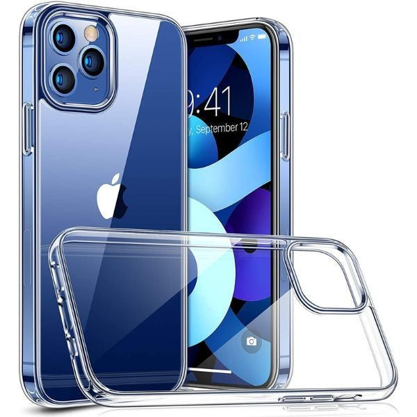 Husa de Protectie pentru IPhone 14 Pro, Flippy, Silicon TPU Transparenta, Protectie Antisoc, Rezistenta la Impact