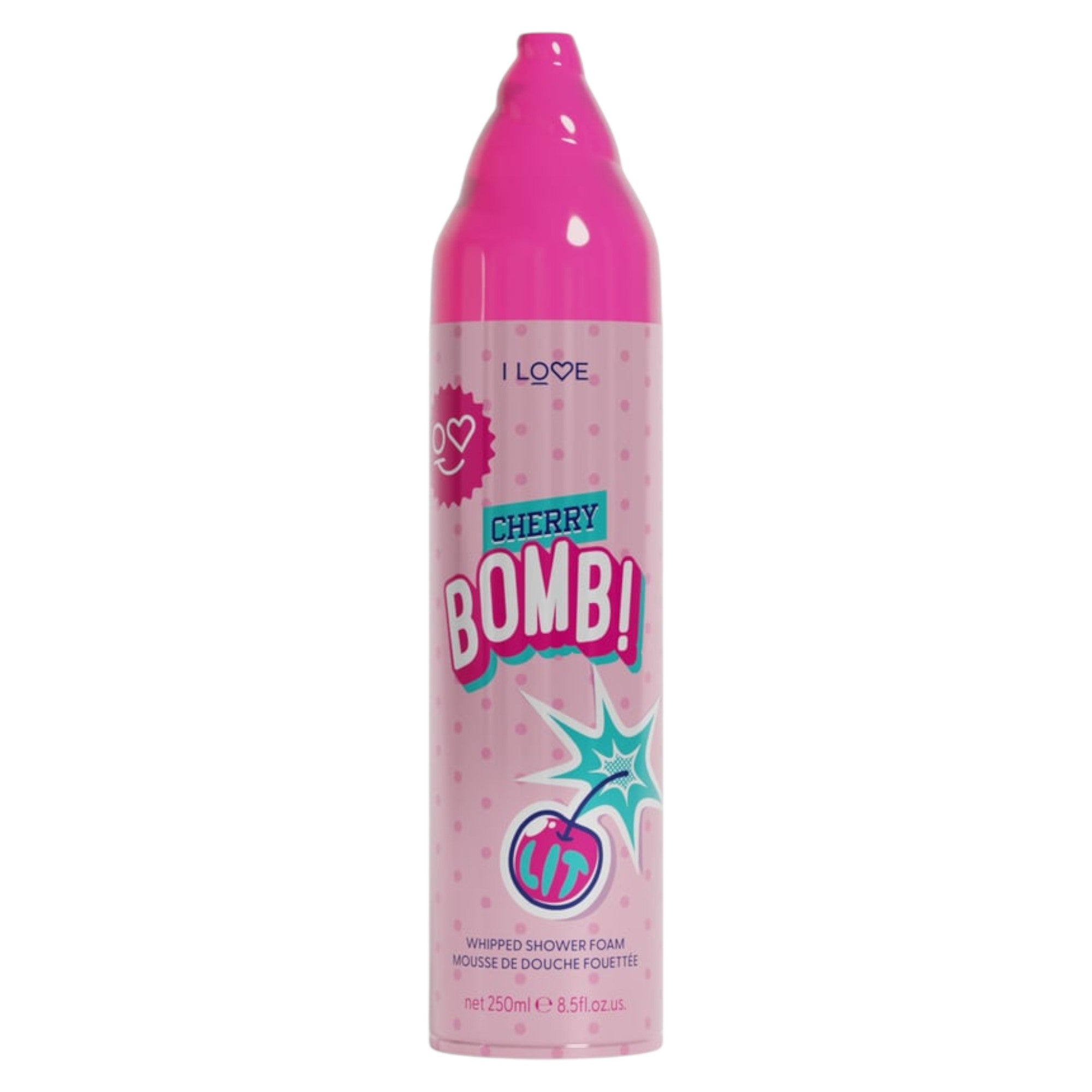 I Love, Cherry Bomb, Vegan, Spumă de duș, 250 ml