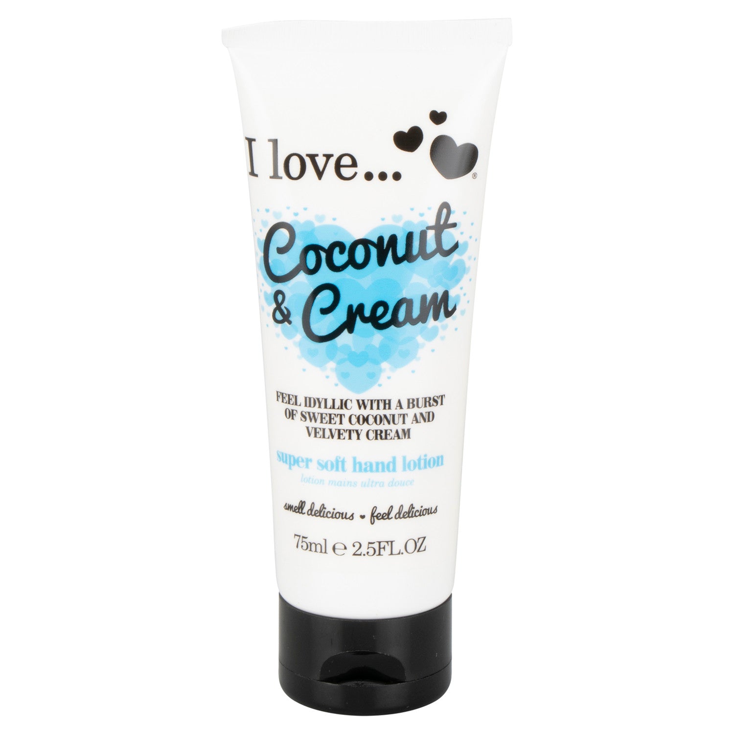 I Love, I Love..., Hidratant, Loțiune de mâini, Cocos și cremă, 75 ml - Olmarkt