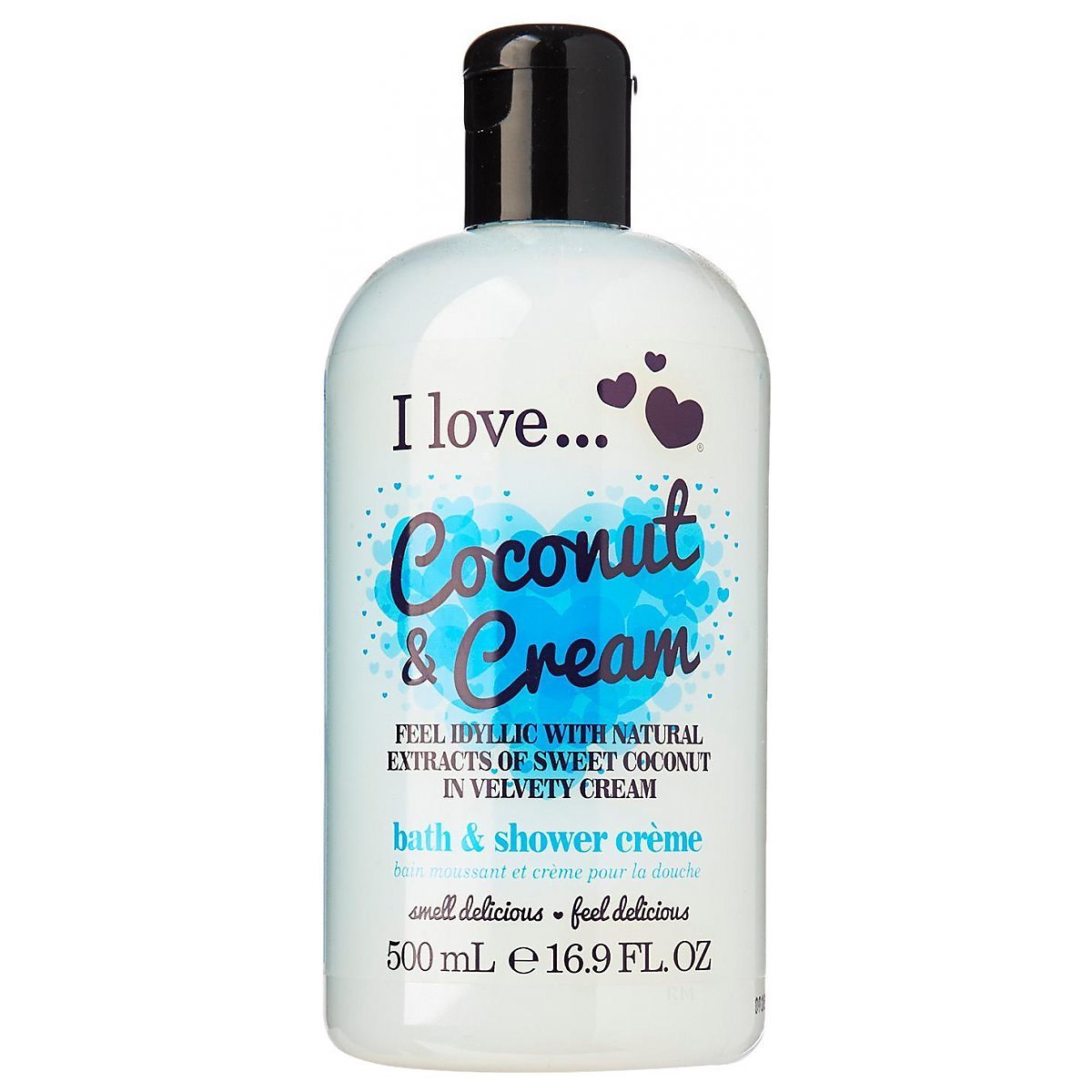 I Love, Coconut & Cream, Hrănitor, Cremă de duș, 500 ml - Olmarkt