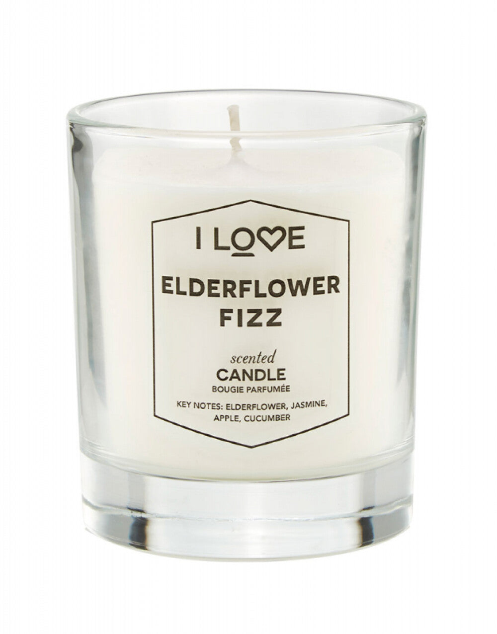 I Love, Elderflower Fizz, Zmeură, Lumânare parfumată, 160 g - Olmarkt