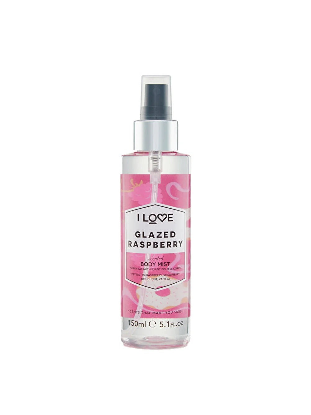 I Love, Signature Collection, Spray de ceață, Zmeură glazurată, Pe tot corpul, 165 ml - Olmarkt