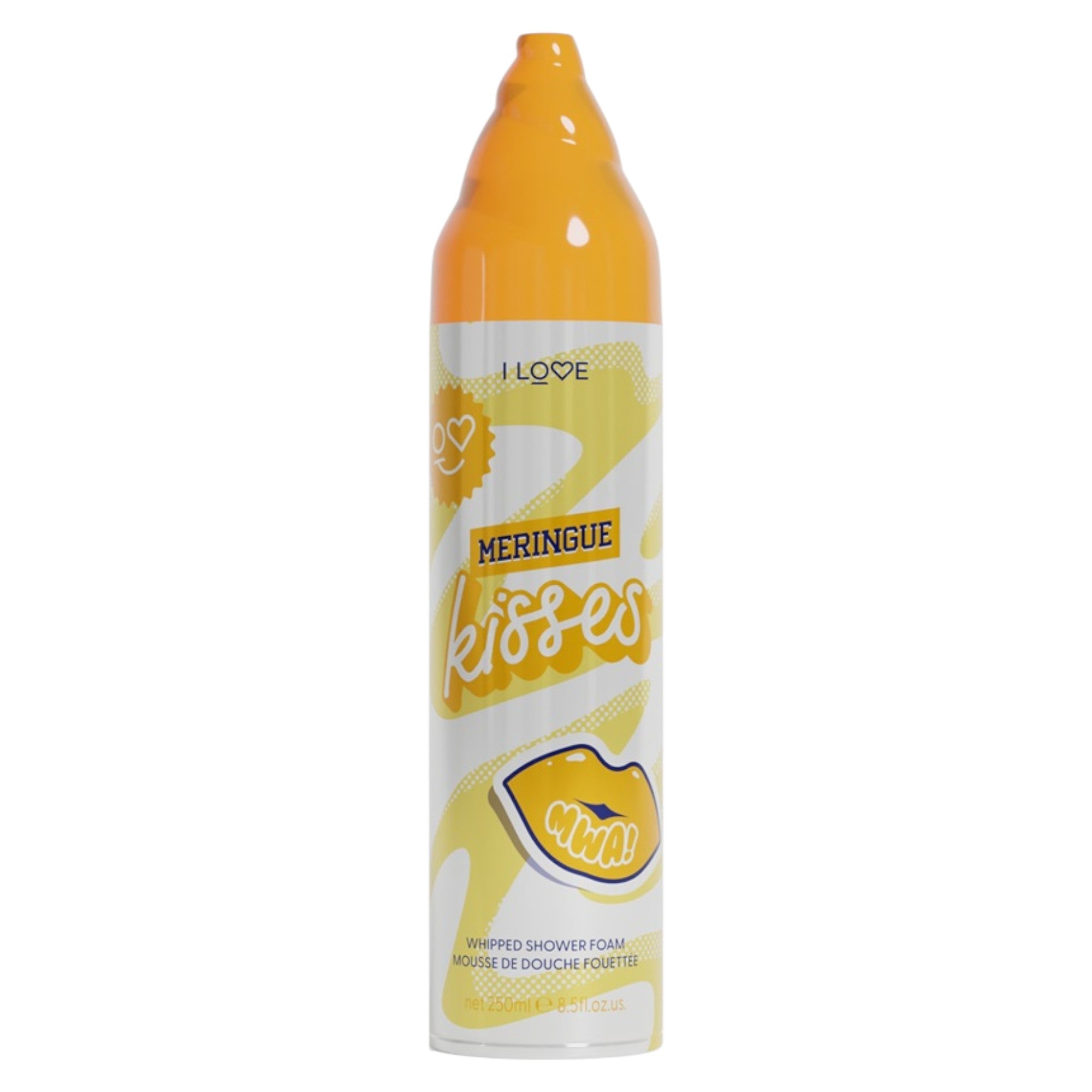 I Love, Meringue Kisses, Vegan, fără cruzime, Hidratant, Spumă de duș, 250 ml