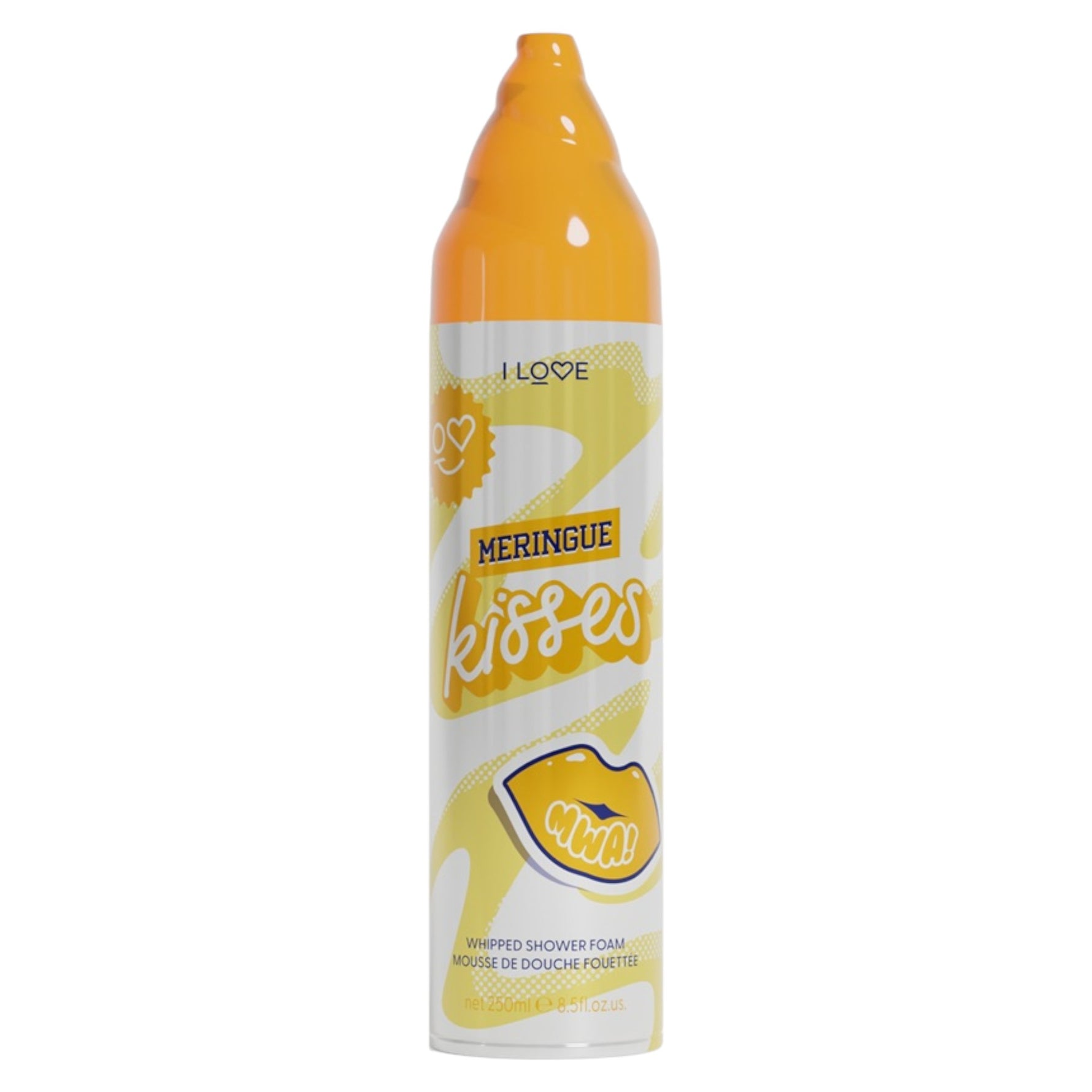I Love, Meringue Kisses, Vegan, fără cruzime, Hidratant, Spumă de duș, 250 ml