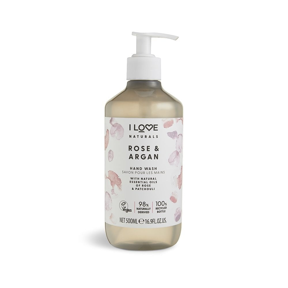 I Love, Naturals Collection, Trandafir și Argan, Săpun lichid, Pentru mâini, 500 ml - Olmarkt