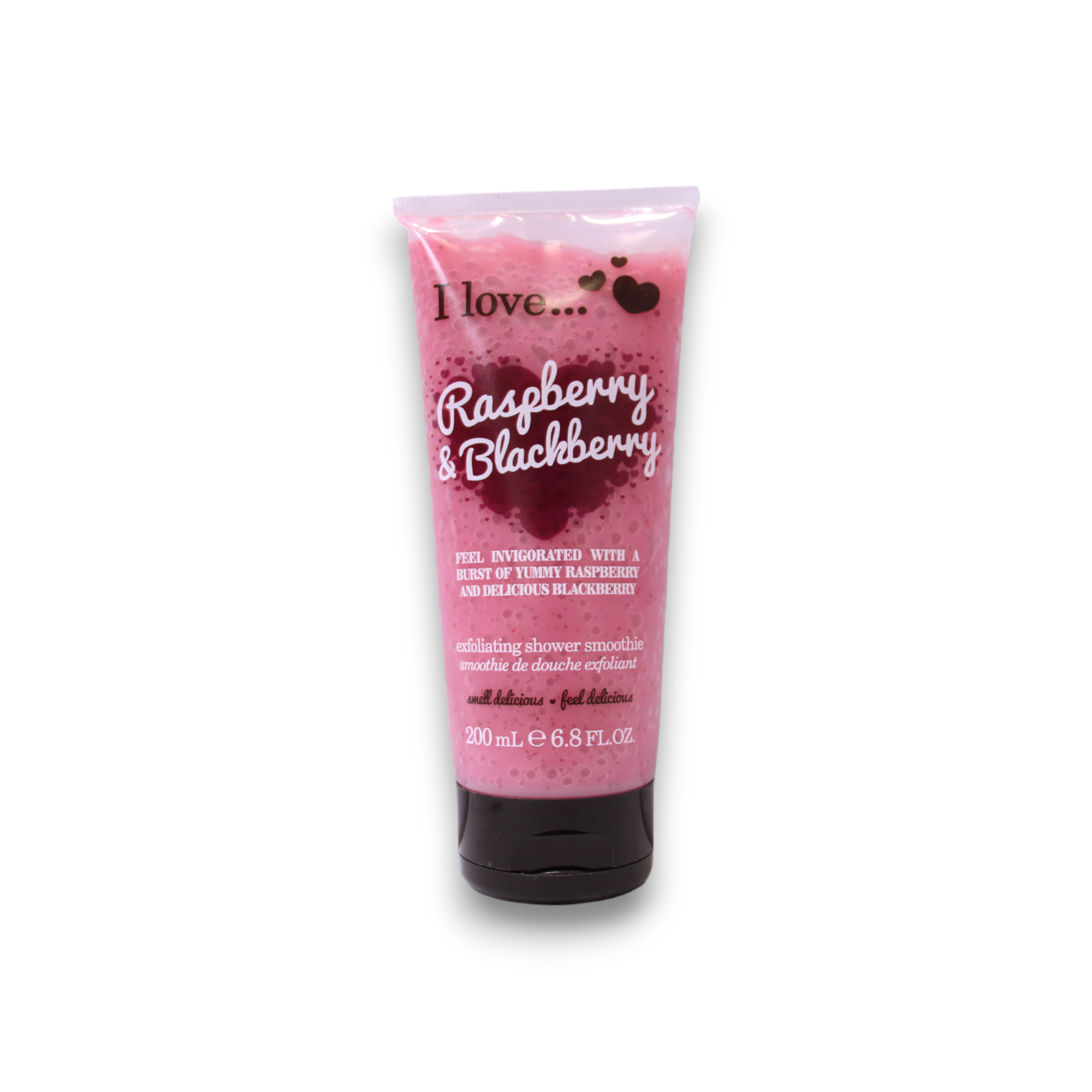 I Love, Raspberry & Blackberry, Exfoliere, Gel de duș, 200 ml - Olmarkt