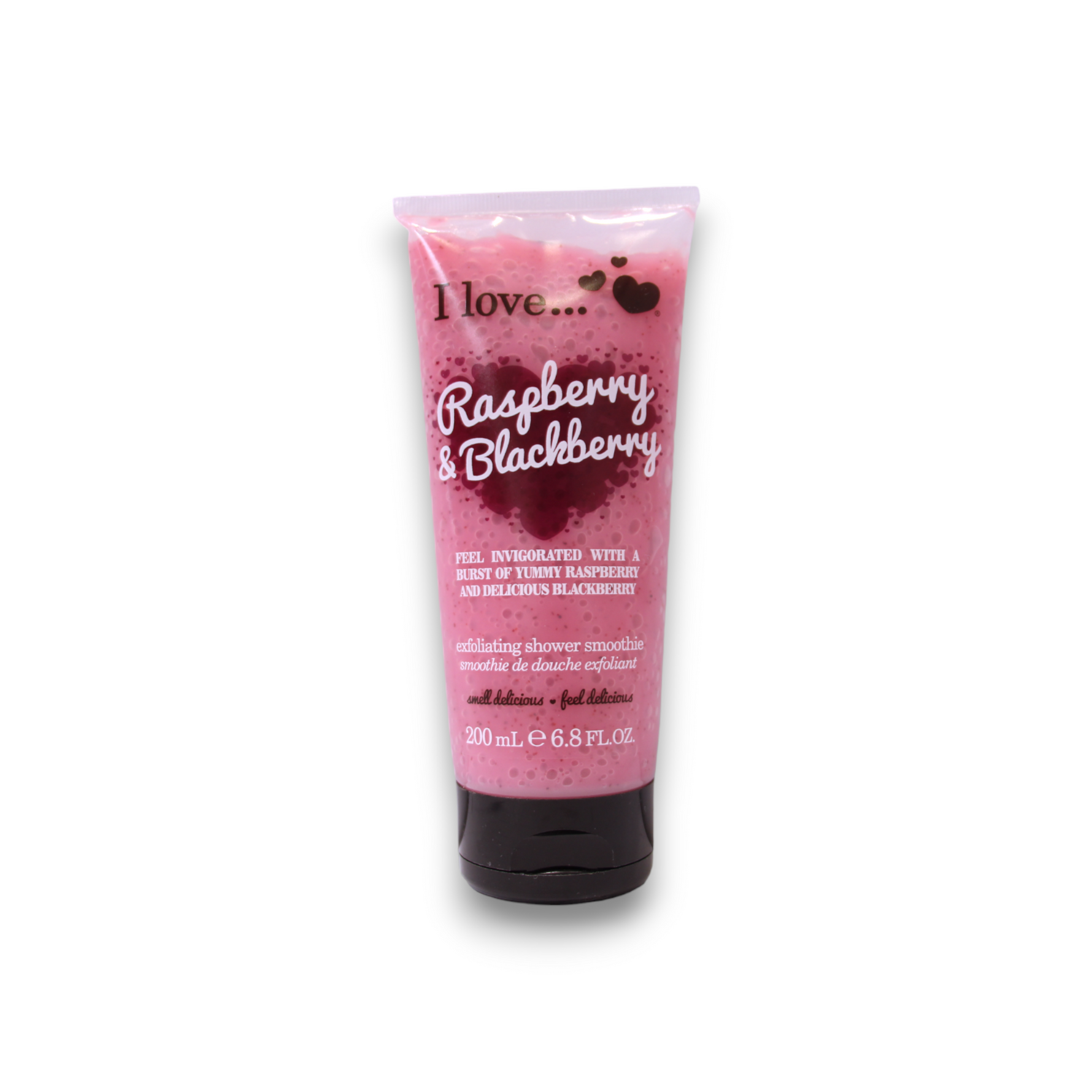 I Love, Raspberry & Blackberry, Exfoliere, Gel de duș, 200 ml - Olmarkt