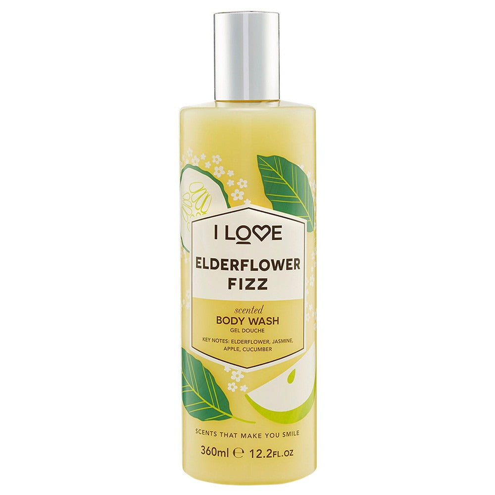 I Love, Signature Collection, Fără parabeni, Curățare, Soc Fizz, Gel de duș, 360 ml - Olmarkt