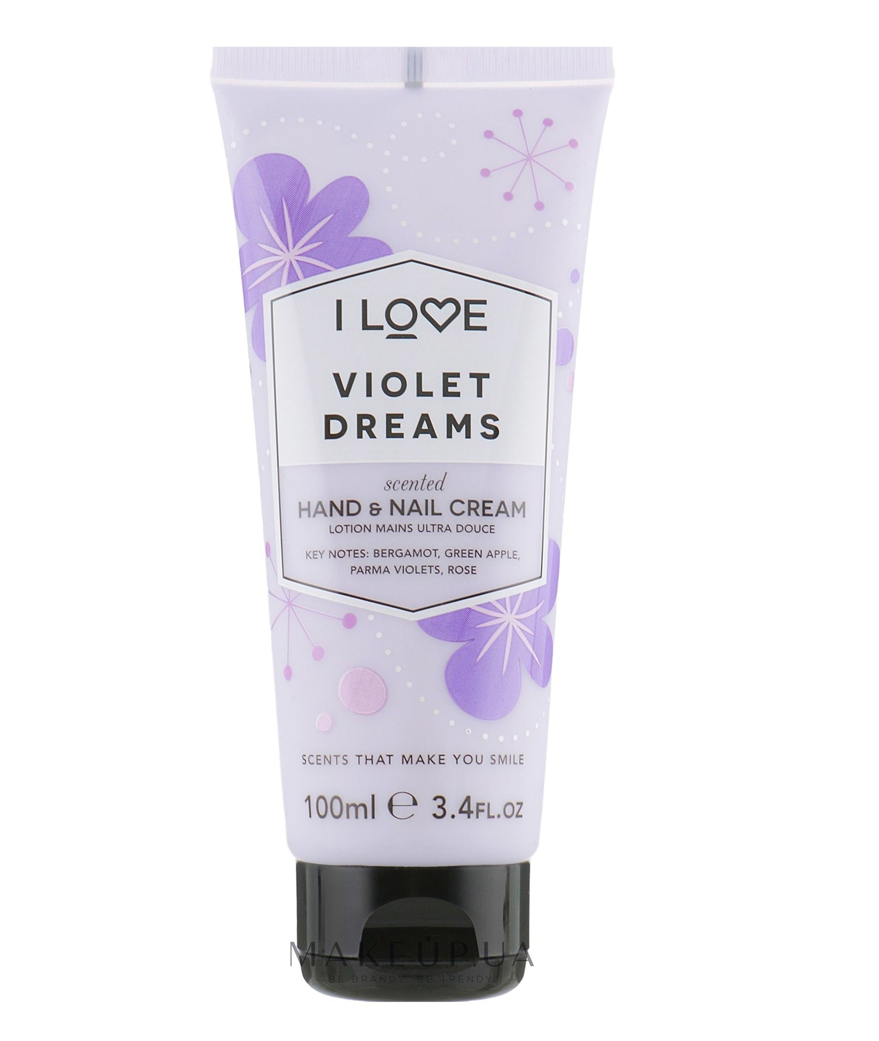 I Love, Signature Collection, Hidratant, Cremă pentru mâini și unghii, Vise violet, 100 ml - Olmarkt