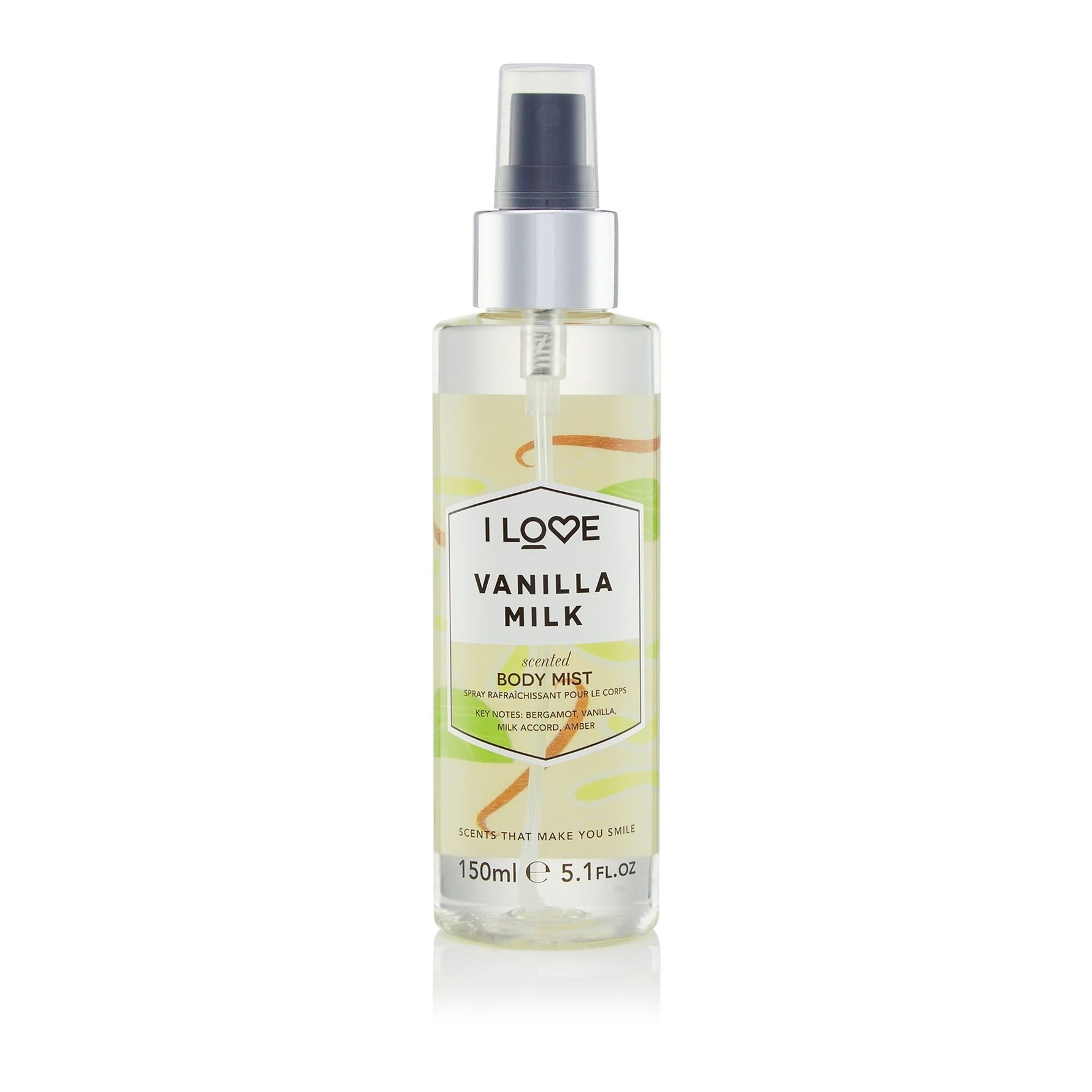 I Love, Signature Collection, Vegan, Spray de ceață, Lapte de vanilie, Pe tot corpul, 165 ml - Olmarkt