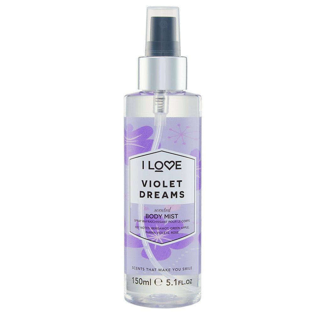 I Love, Signature Collection, Vegan, Spray de ceață, Vise violet, Pe tot corpul, 165 ml - Olmarkt