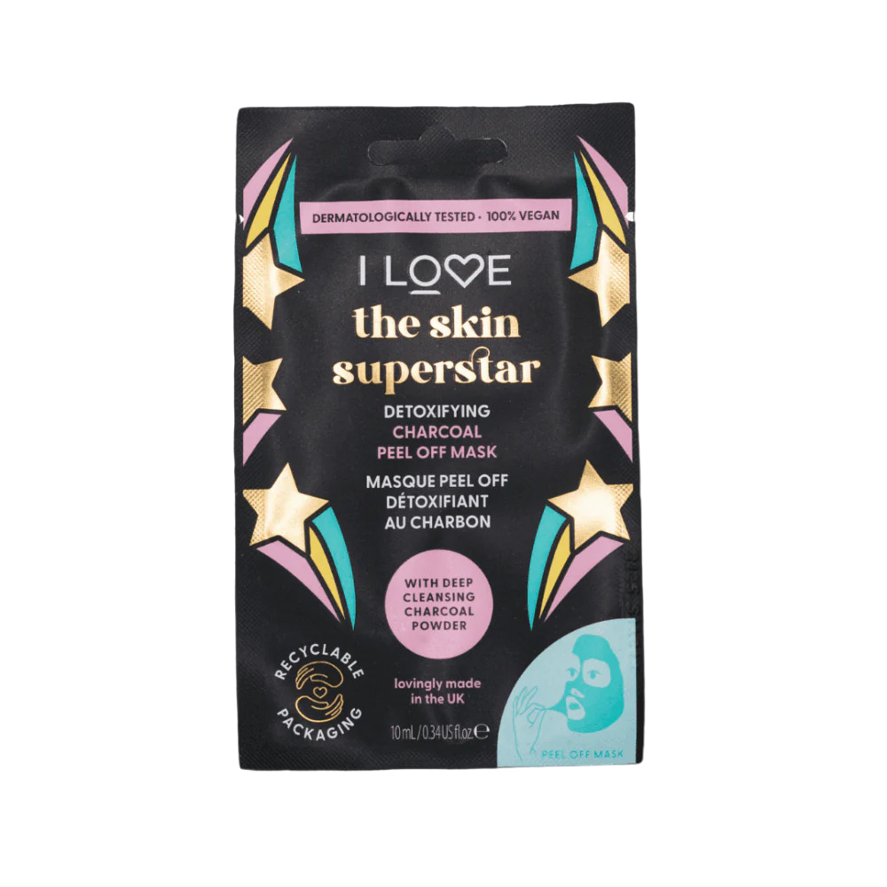 I Love, Skin Superstar, Detoxifiant, Mască facială, Pentru față, 10 ml - Olmarkt