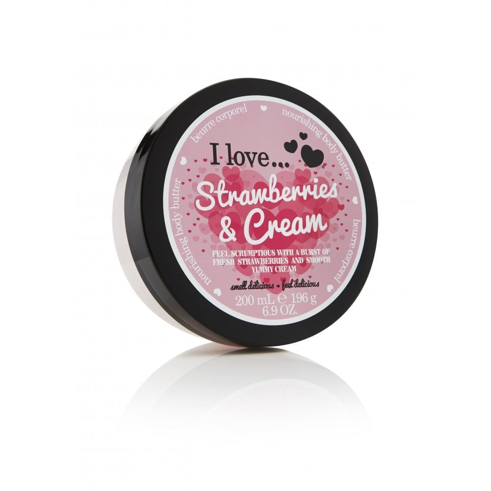 I Love, Originals, Hidratant, Căpșuni cu frișcă, Unt de corp, 200 ml - Olmarkt