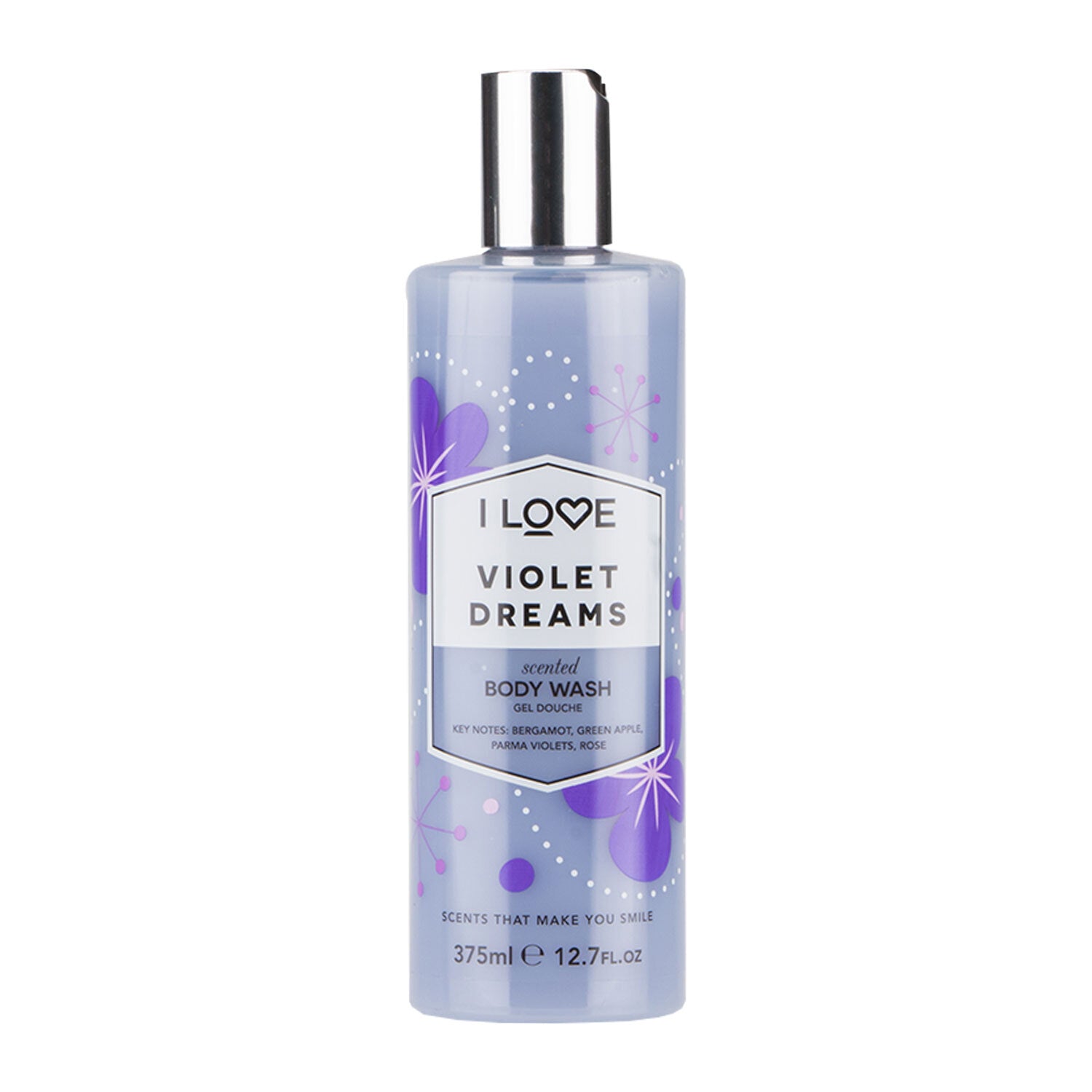 I Love, Signature Collection, Vegan, Curățare, Vise violet, Gel de duș, 360 ml - Olmarkt