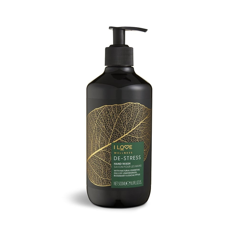 I Love, Wellness De-Stress, Iarbă de lămâie, Rozmarin & Eucalipt, Curățare, Săpun lichid, Pentru mâini, 500 ml - Olmarkt