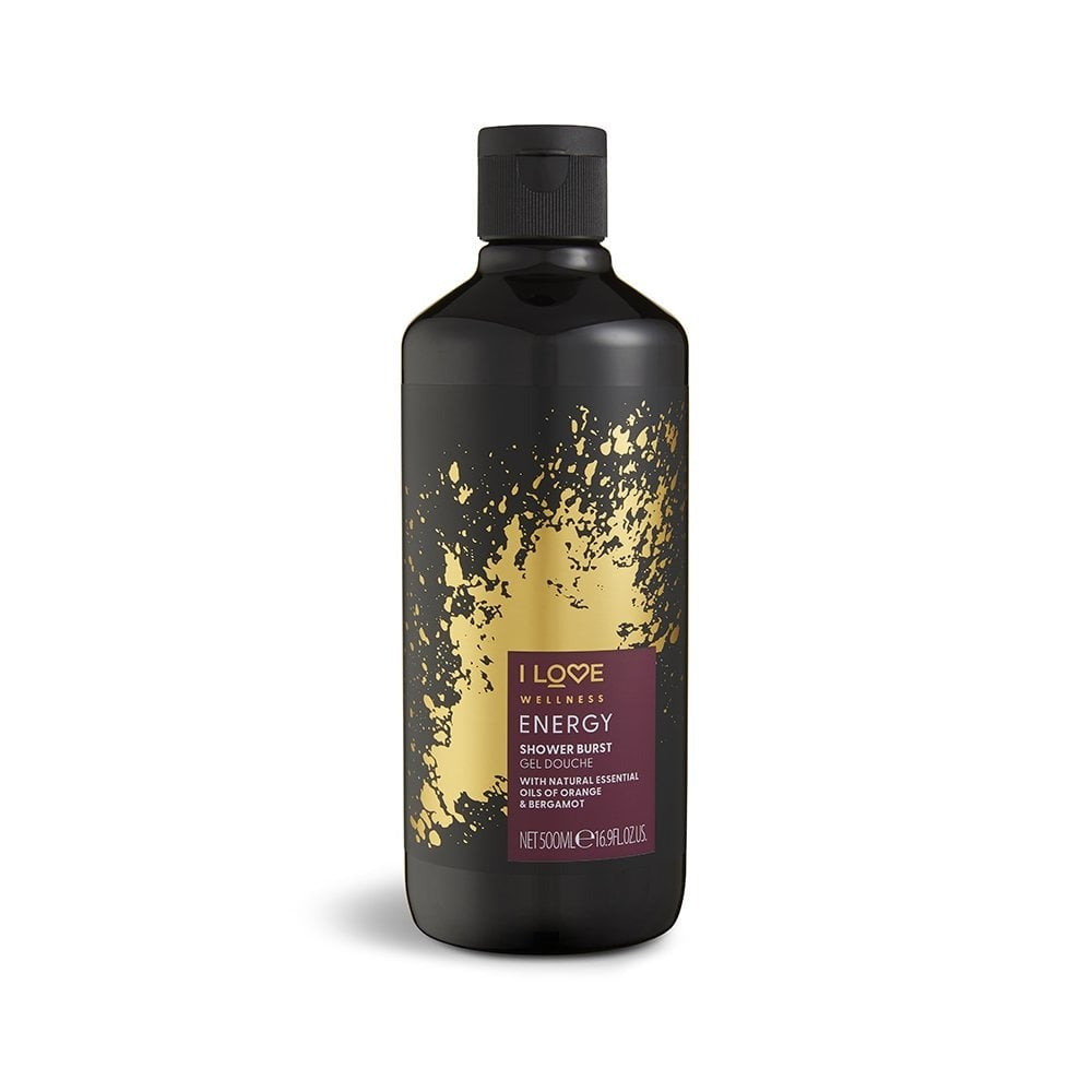 I Love, Wellness Energy, Vegan, Portocală & Bergamot, Curățare, Gel de duș, Pentru toate tipurile de piele, 500 ml - Olmarkt
