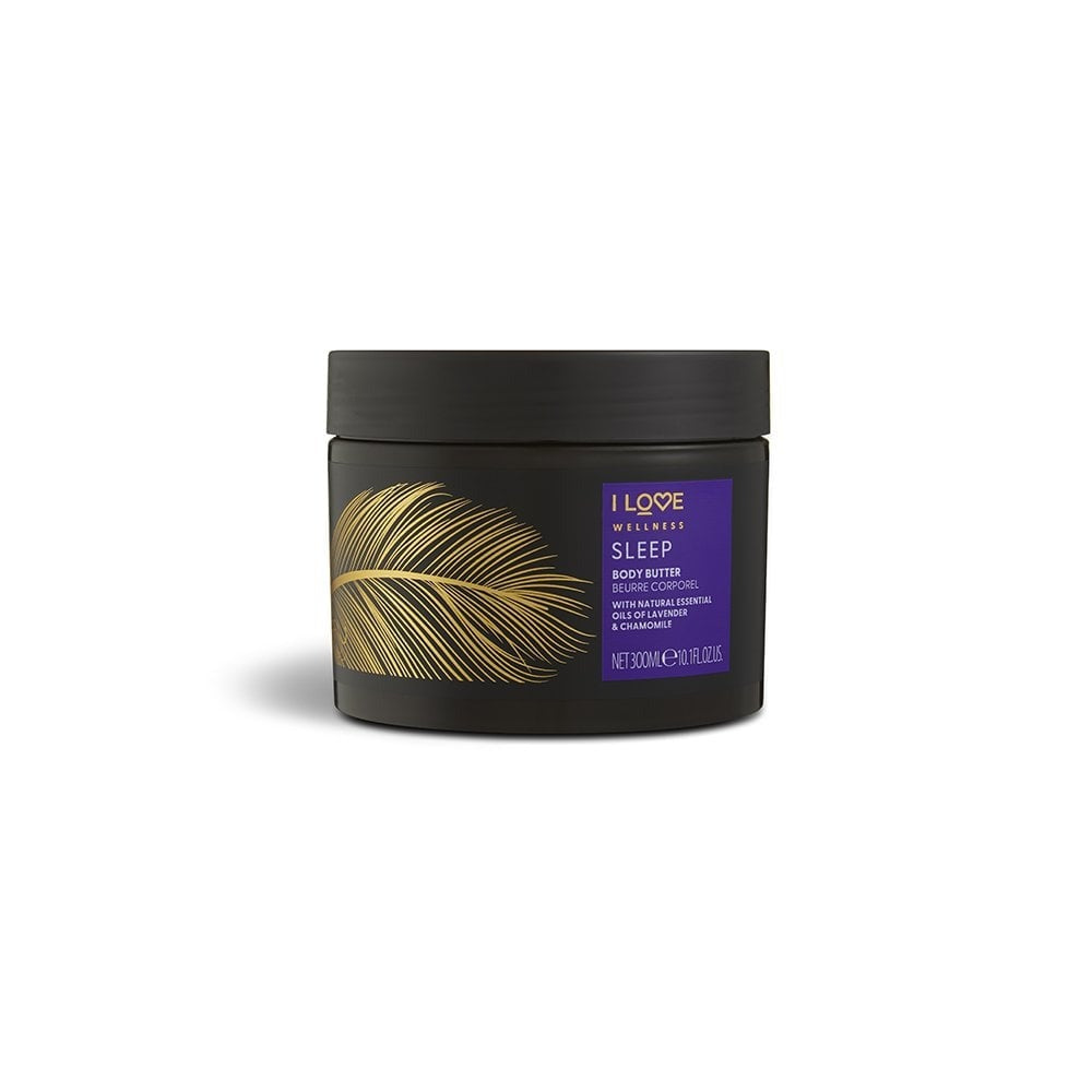 I Love, Wellness Sleep, Vegan, Hidratant, Mușețel și lavandă, Unt de corp, 300 ml - Olmarkt