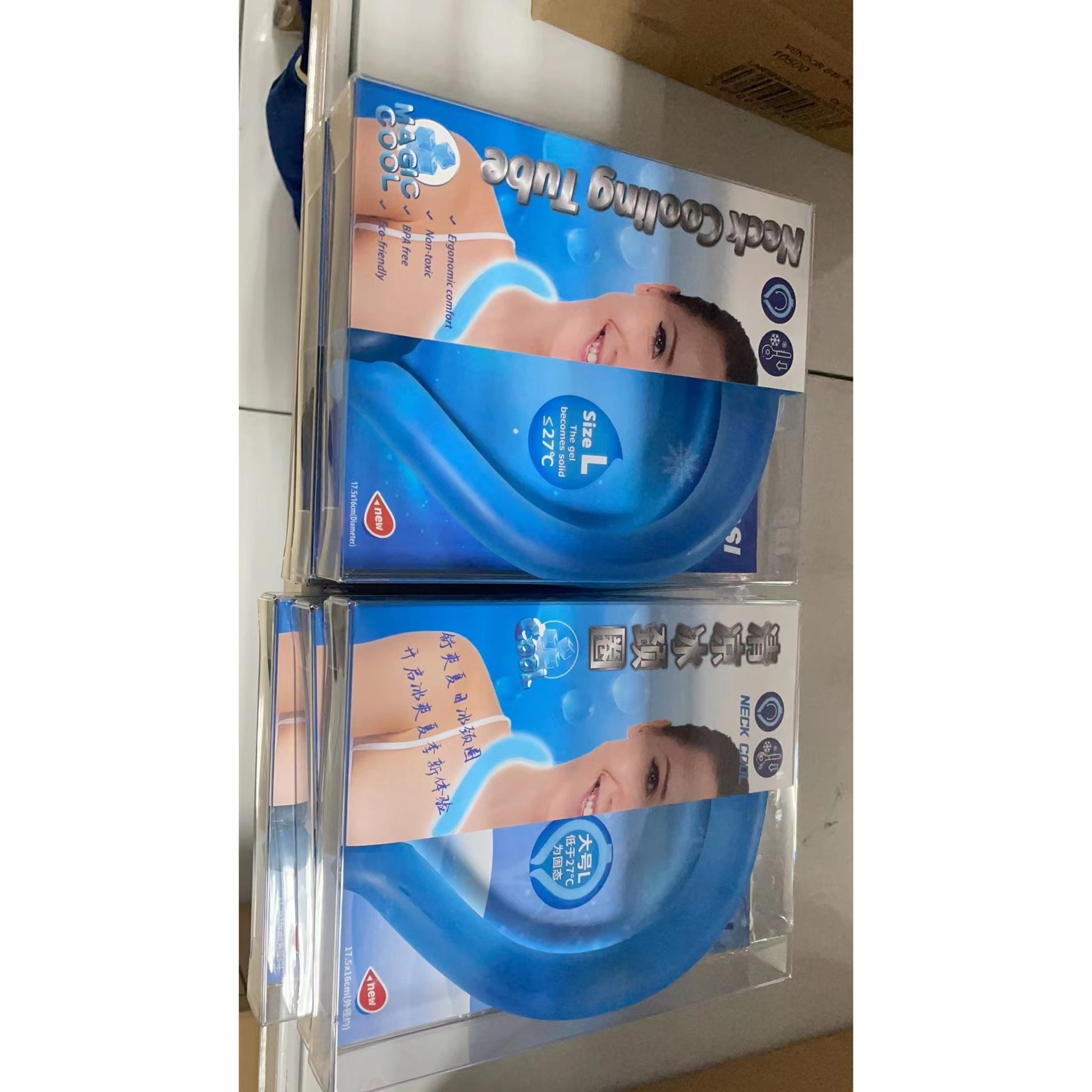 Dispozitiv De Racorire Tip Guler, Flippy, Pentru Scaderea Temperaturii Corpului, Cu Racire Rapida, Reutilizabil,