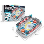 Joc de Masa Interactiv Ice Hockey pentru Copii, Flippy, 4 Mingi, Tabela Scor, 40.7x27x14.5 cm, Gri