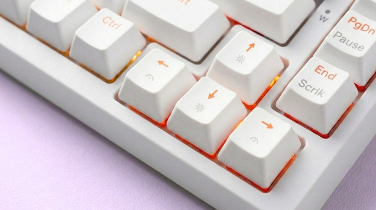 Tastatură magnetică RGB ASTRAL White OUTEMU, culoarea jad alb