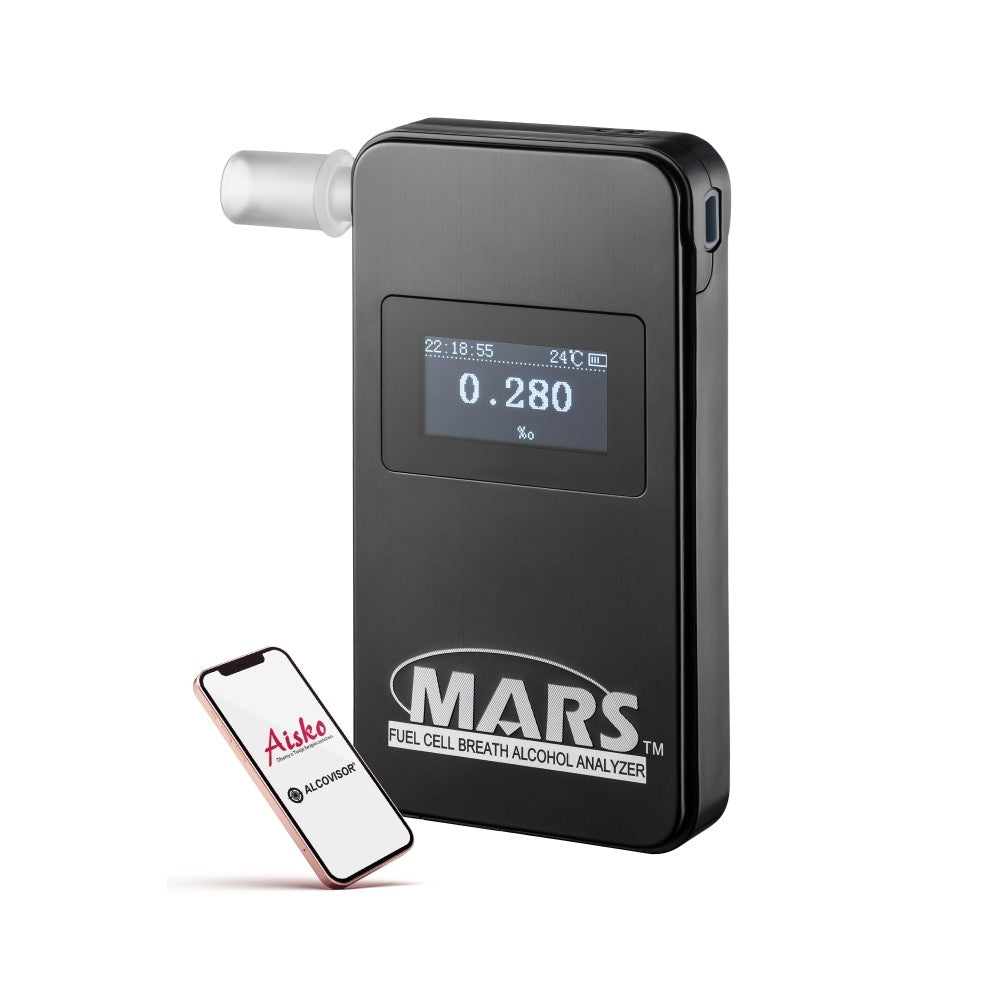 Etilotest electrochimic MARS Bluetooth, negru