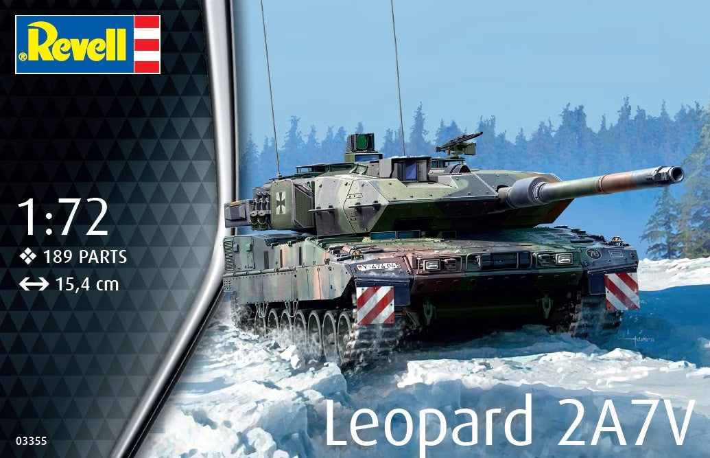 Machetă din plastic a tancului Leopard 2A7V 1/72