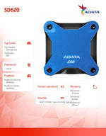 Unitate SSD externă SD620 512G U3.2A 520/460MB/s albastră